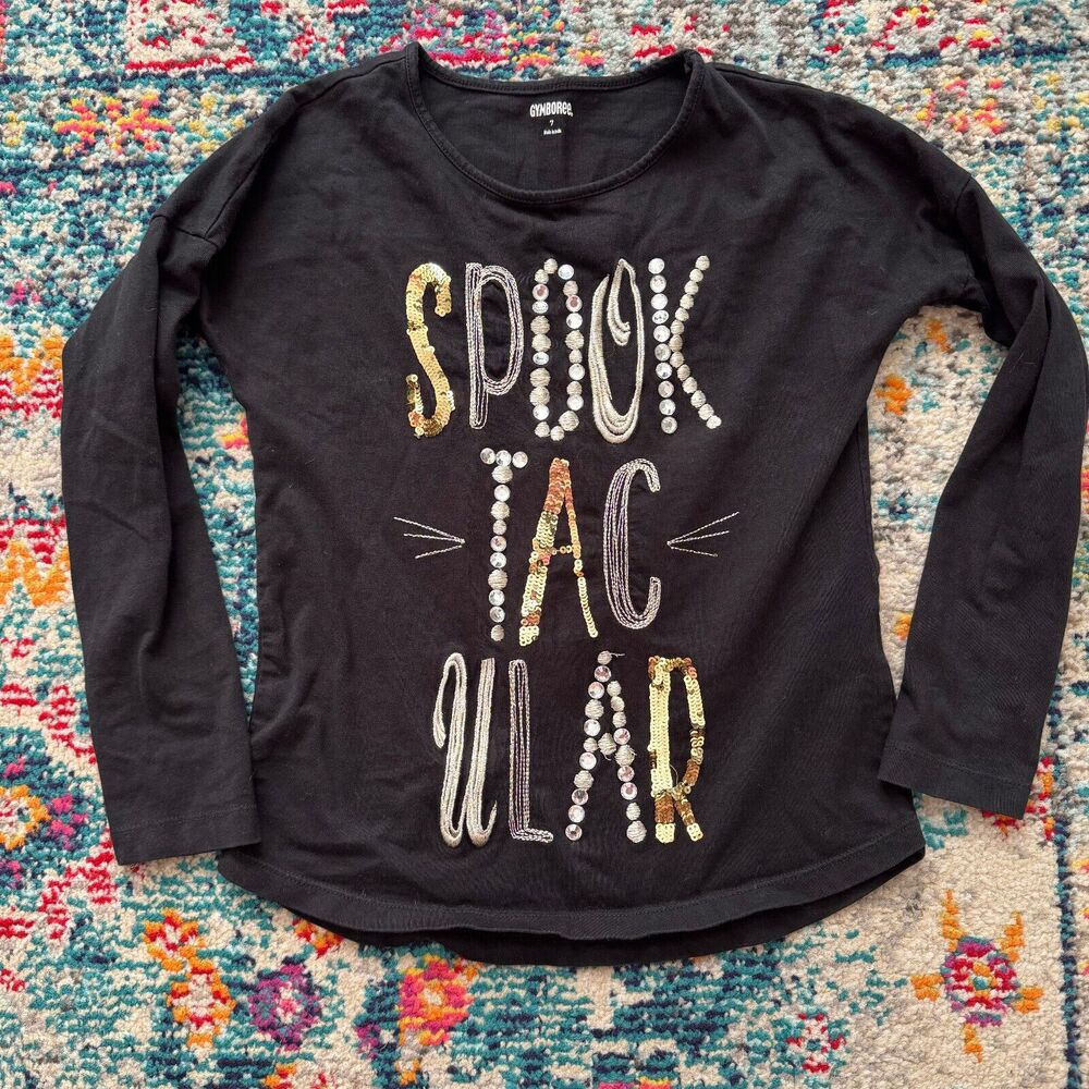 Gymboree Spooktacular Girls‎ Halloween Shirt Size 7